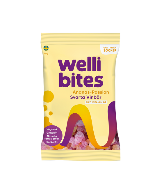 Wellibites Candy Pineapple Passion & Black Currant