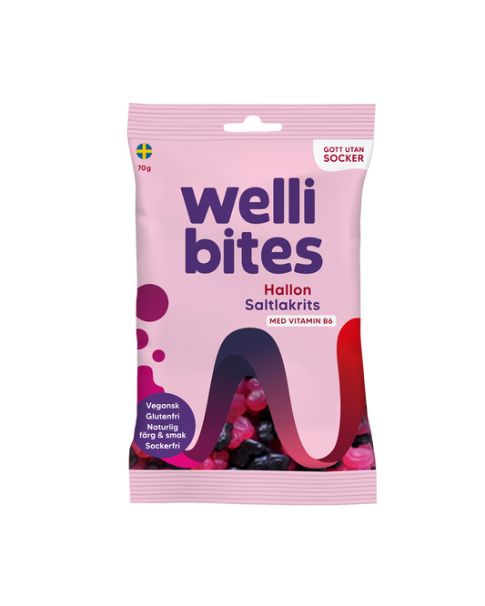 Wellibites Candy Raspberry & Salt Licorice