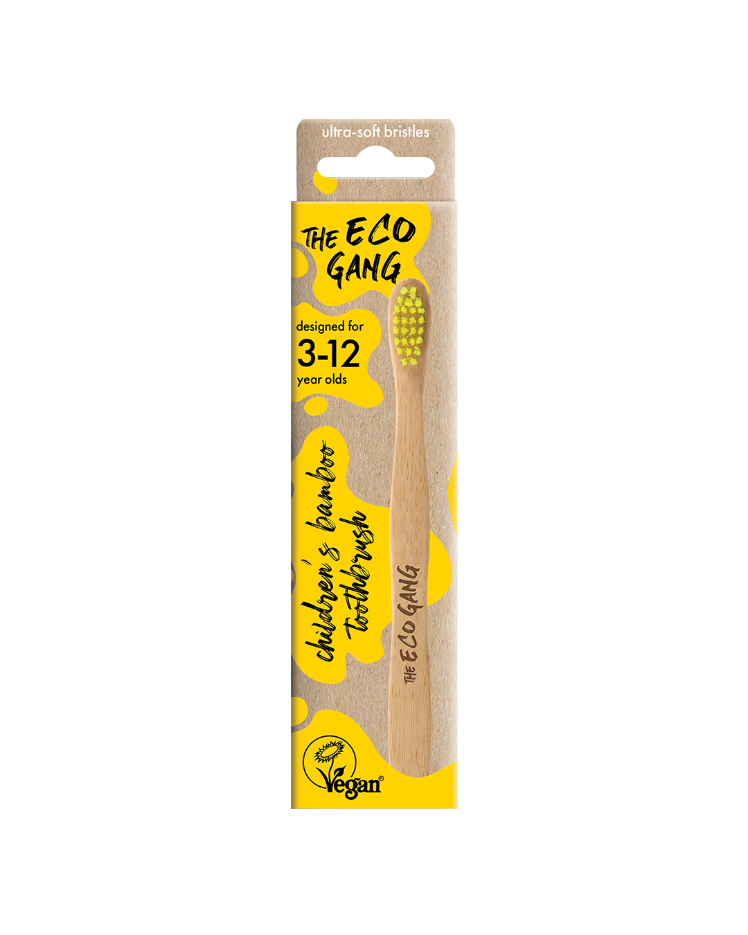The Eco Gang Kids Bamboo Toothbrush, Mix Ultra-Soft